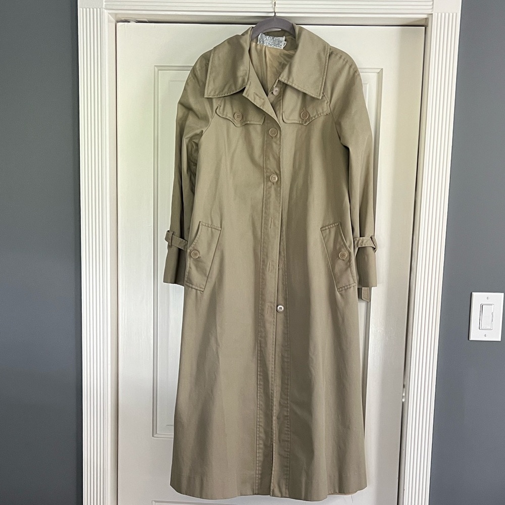 Elegant Beige Women's Trench Coat